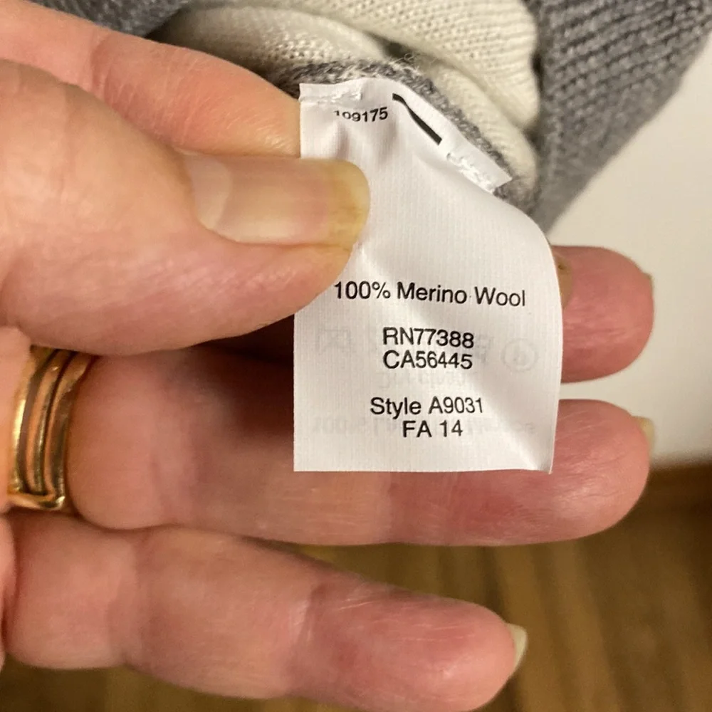 J. Crew Gray 100% Merino Wool